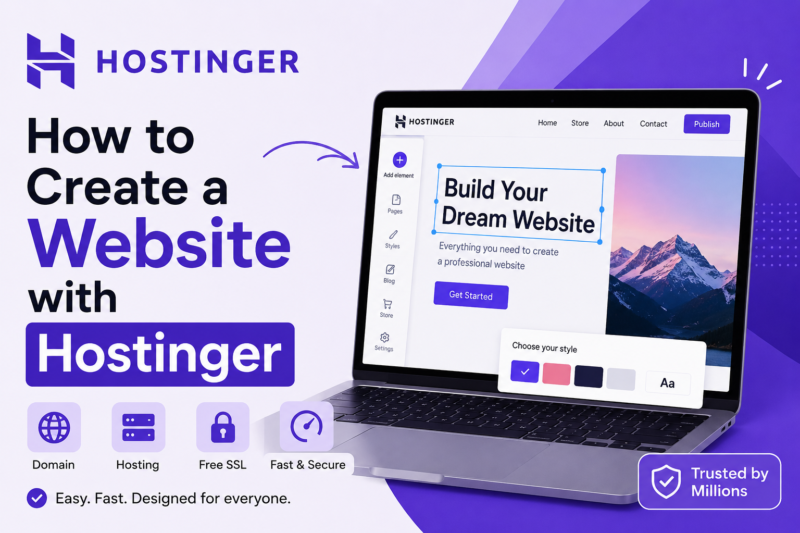How to Create a Website with Hostinger